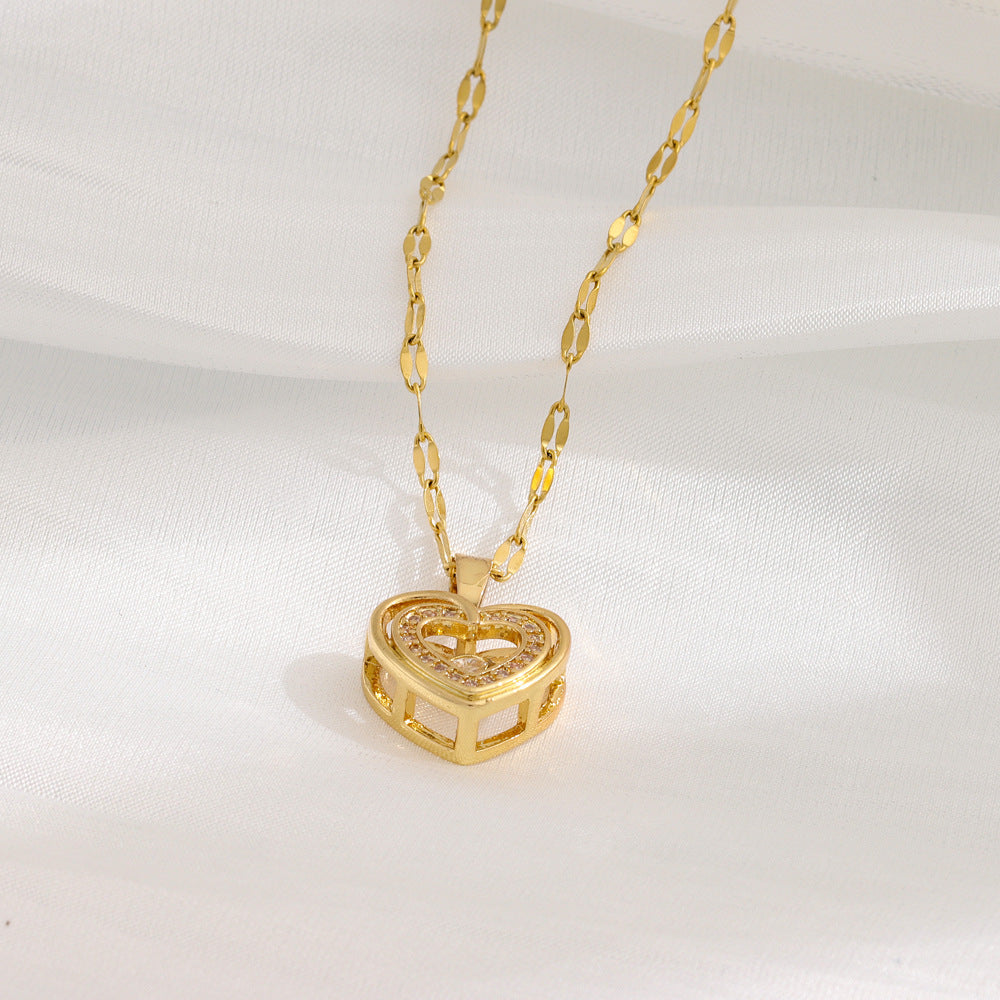 Collier Double Chaîne Love