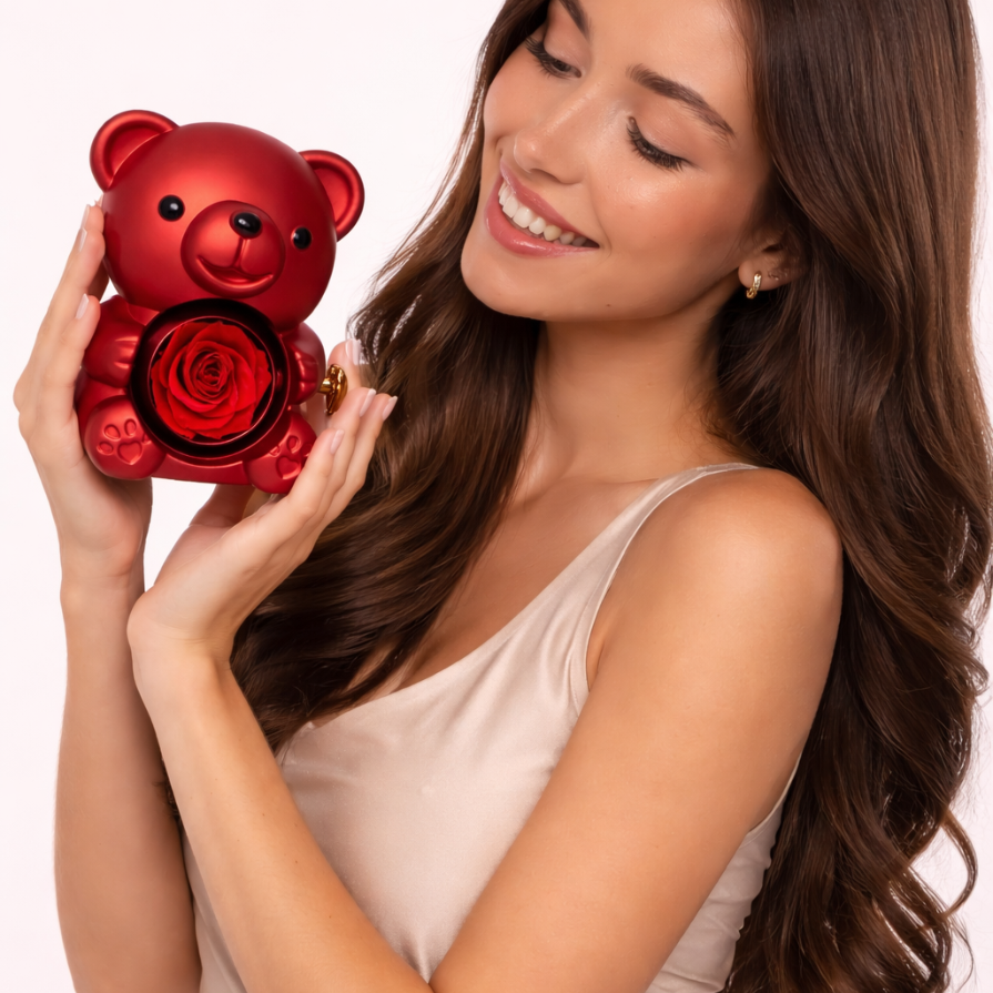 Eternal Teddy Bear &amp; Personalized Necklace