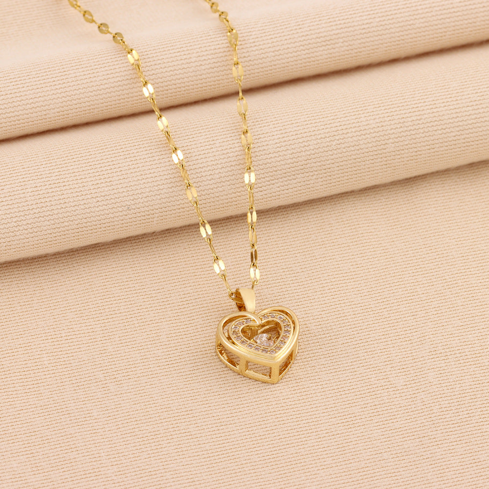 Collier Double Chaîne Love