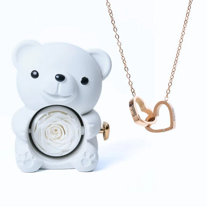 Eternal Teddy Bear &amp; Personalized Necklace