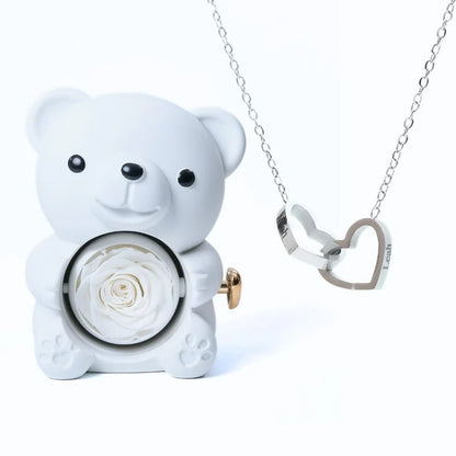 Eternal Teddy Bear &amp; Personalized Necklace