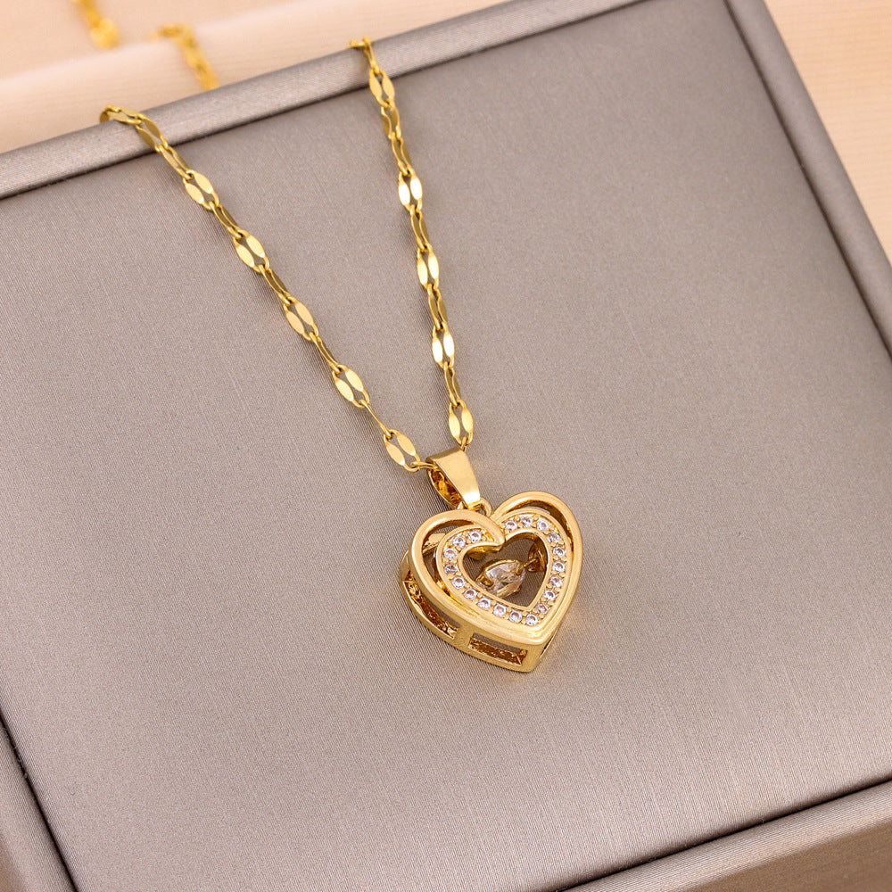 Collier Double Chaîne Love