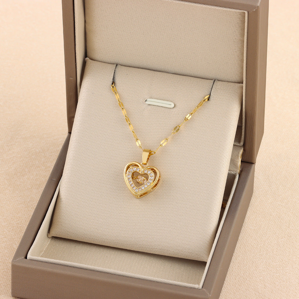 Collier Double Chaîne Love