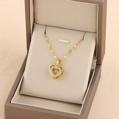 Collier Double Chaîne Love